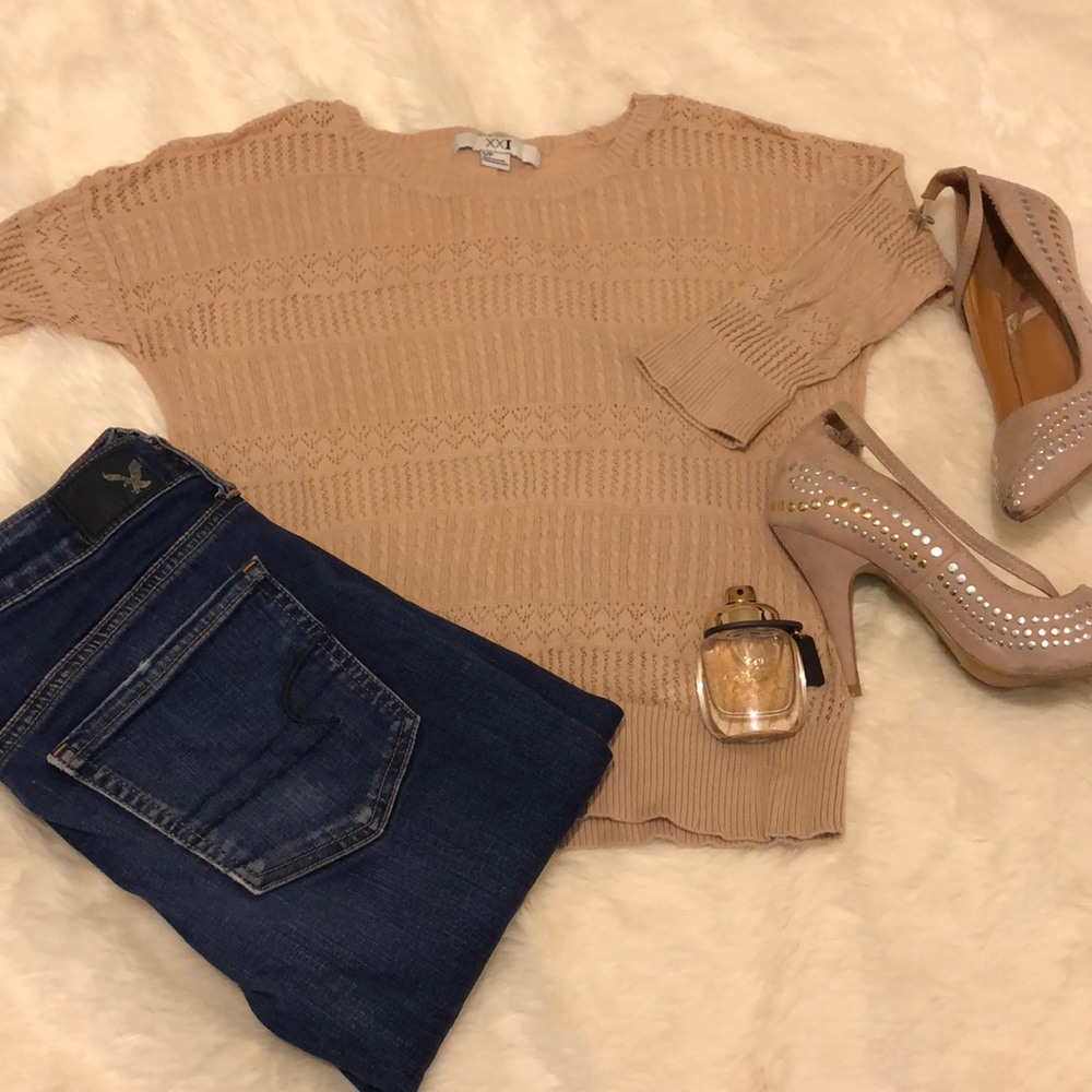 Tan/cream shirt